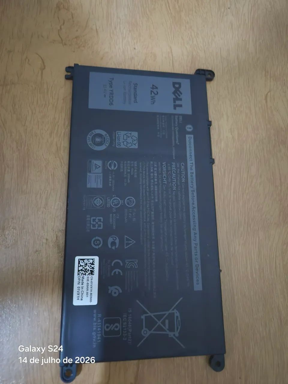 Bateria Dell YEDD6 VIDA UTIL EXCELENTE - Foto 2