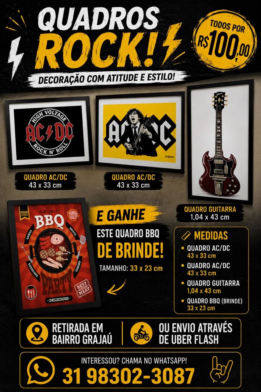 QUADROS DE ROCK 