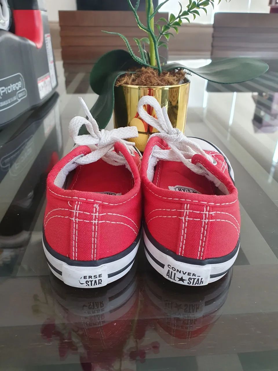 Converse All Star tênis vermelho Tam 22 - Foto 4