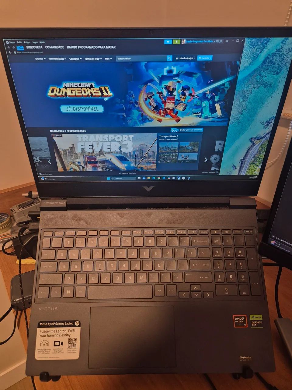 Notebook Gamer HP victus. Praticamente novo. 