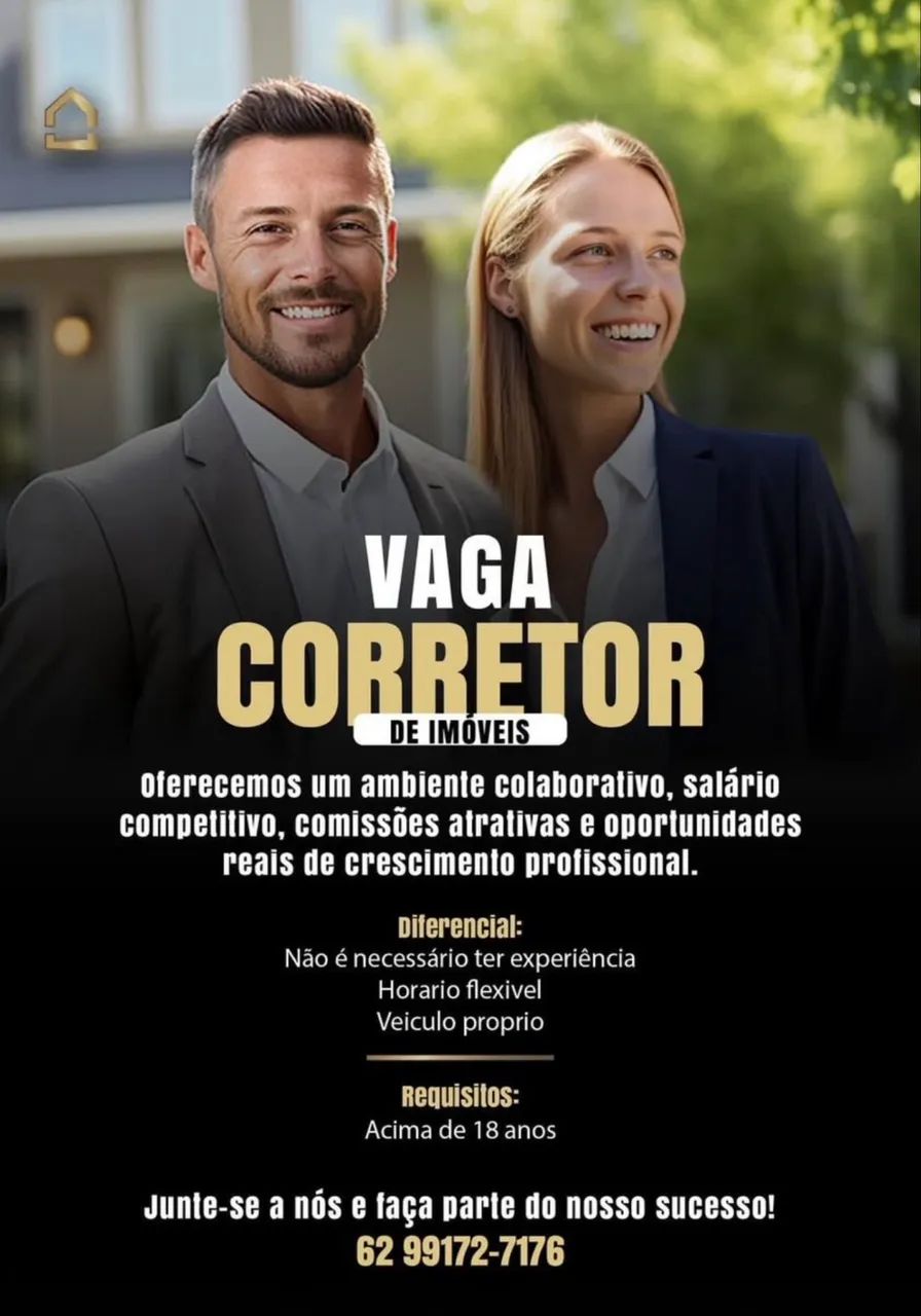 Vaga para corretores de imóveis 