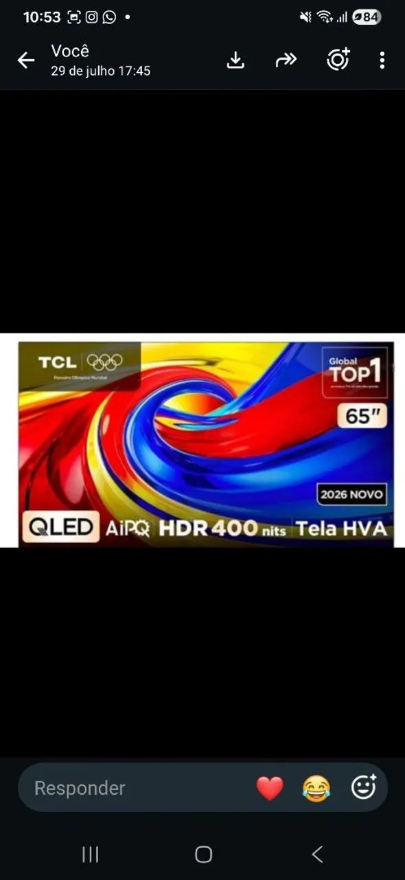 Venda de televisão 65 polegadas