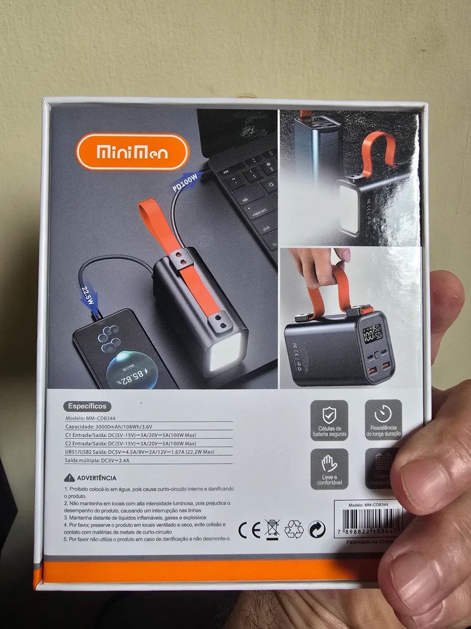 Powerbank 30.000 mAh Minimen compatível Starlink - Foto 3