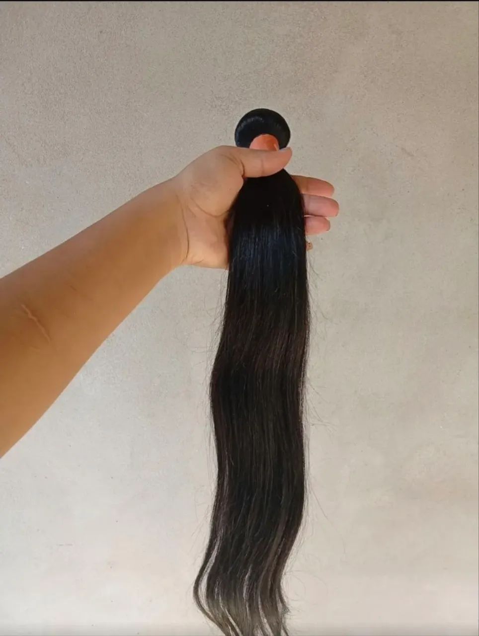 Cabelo humano castanho
