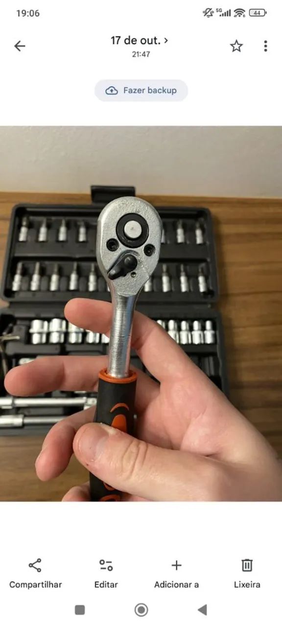 Kit Ferramentas 46 peças + Catraca + Maleta - Foto 3