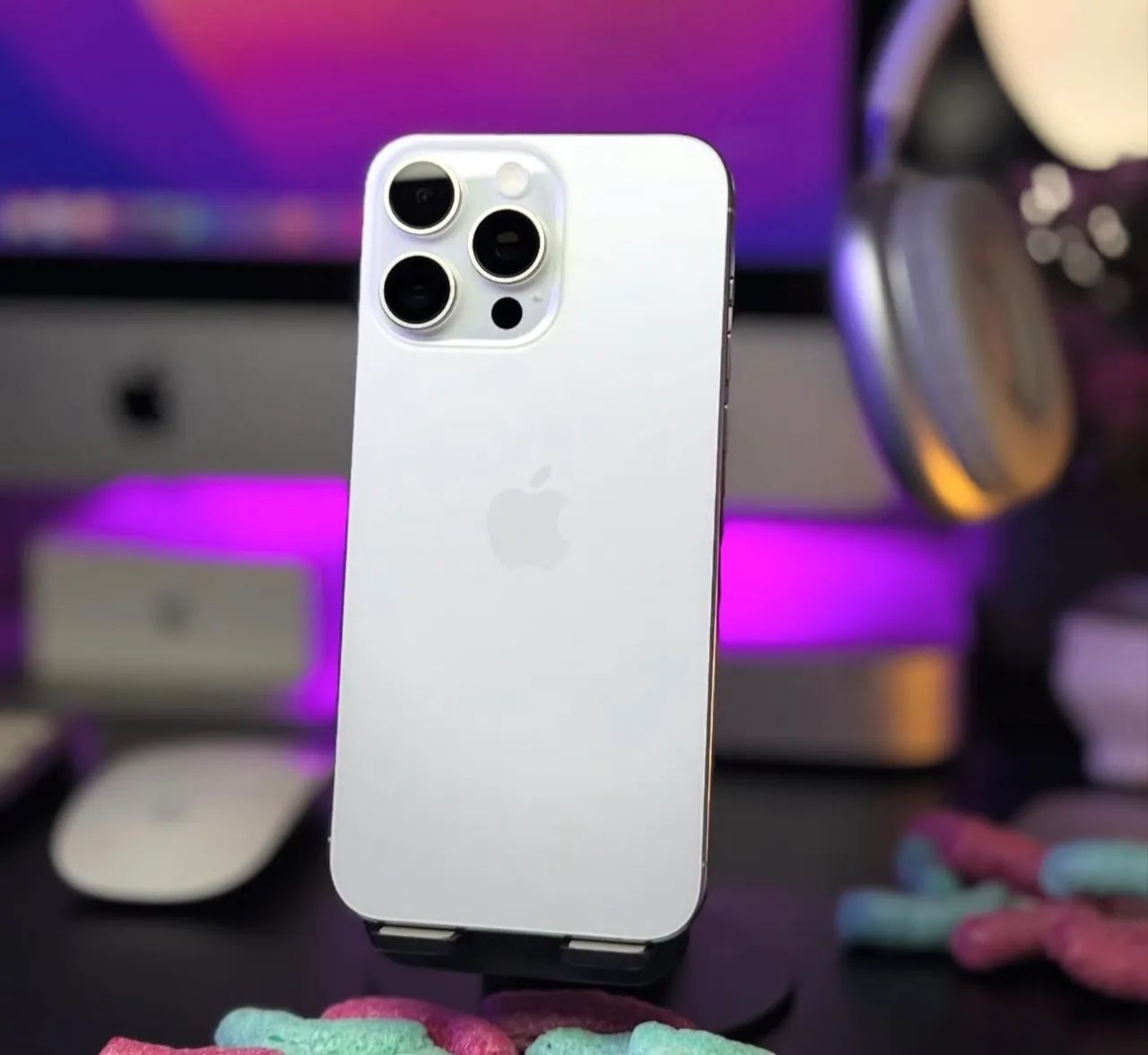 iPhone 15 pro Max branco 256gb 6 meses garantia 