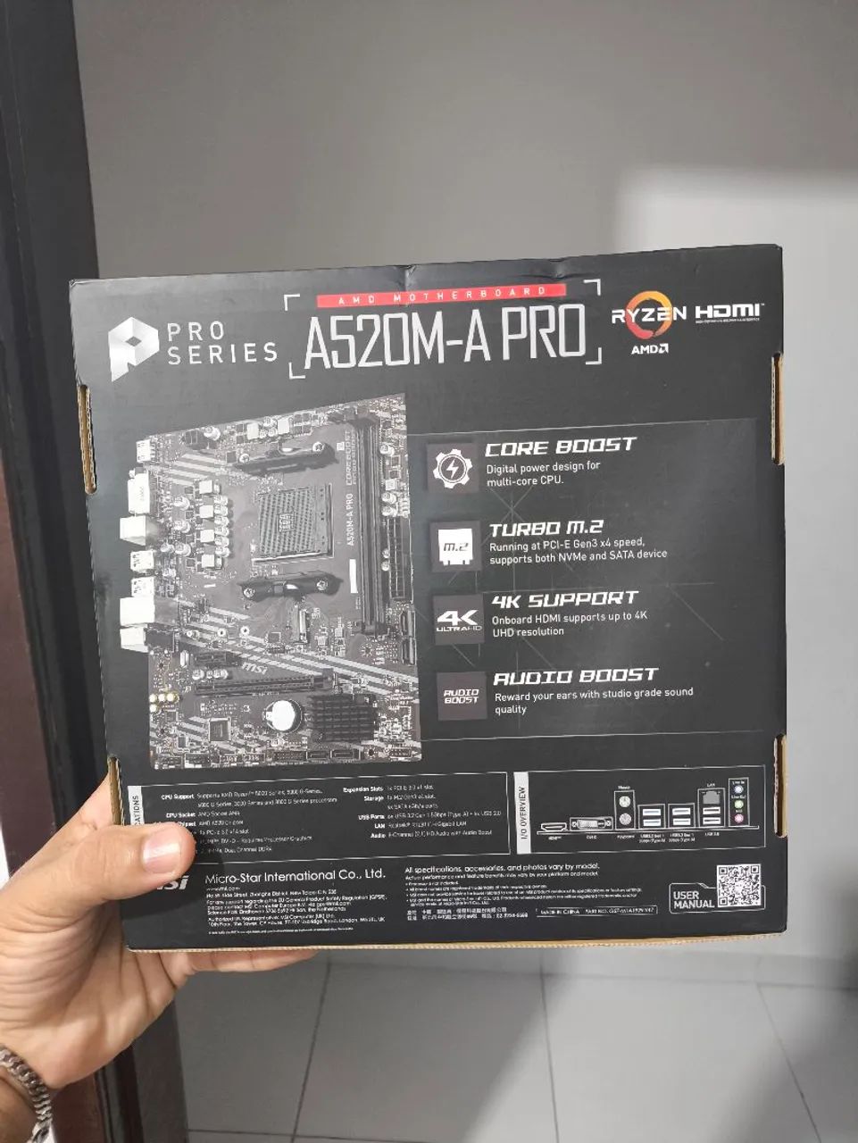 Placa-Mãe MSI A520M-A PRO (AMD AM4) - NOVA E COM GARANTIA - Foto 3