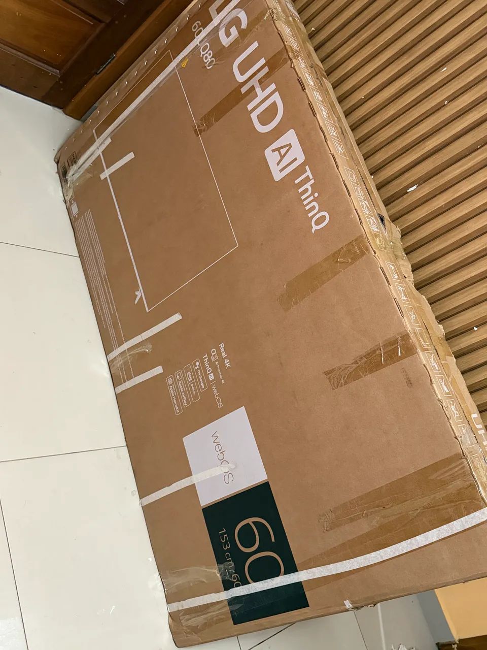 Tv smart LG 60 pole polegadas LG ultra 4k na caixa - Foto 2