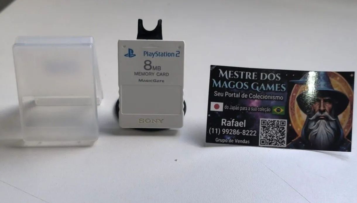 Memory card PS2 original branco 
