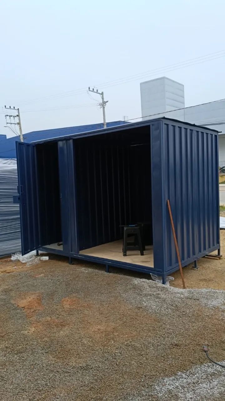Container escritório com banheiro desmontável 