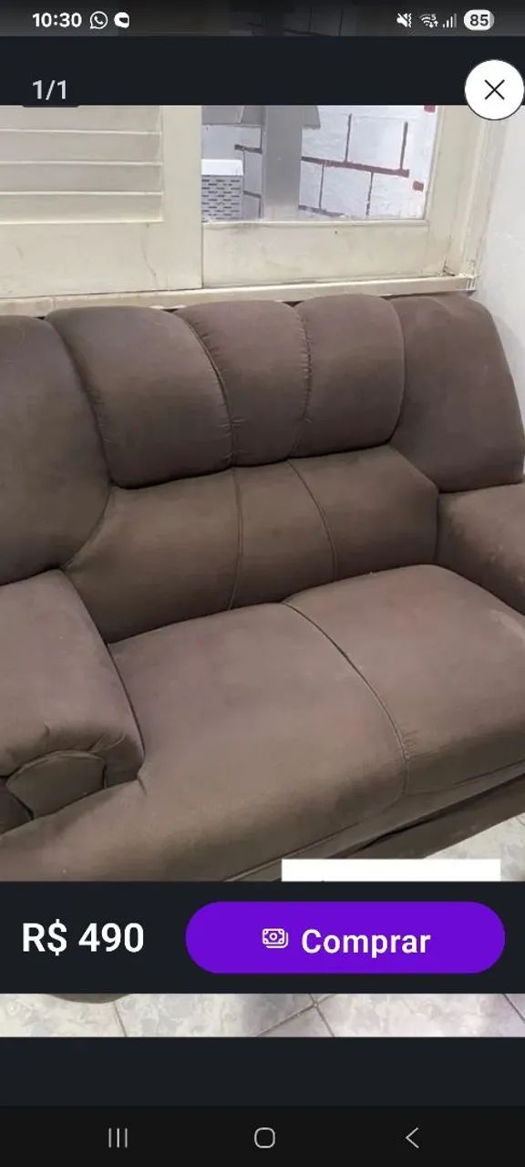 Vendo conjunto de sofá 2 e 3 lugares
