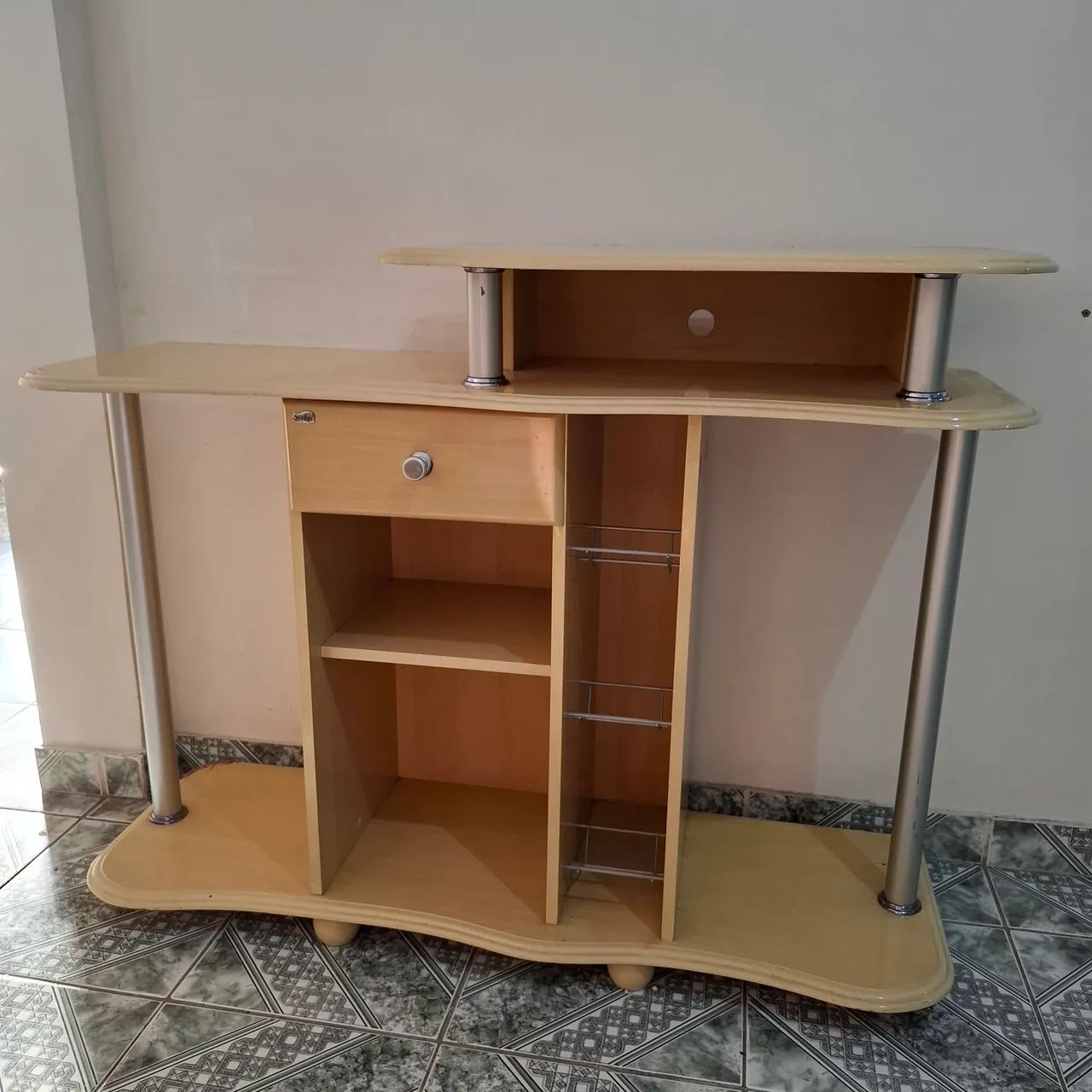 Móvel Rack para TV para sala na cor Bege - Foto 4
