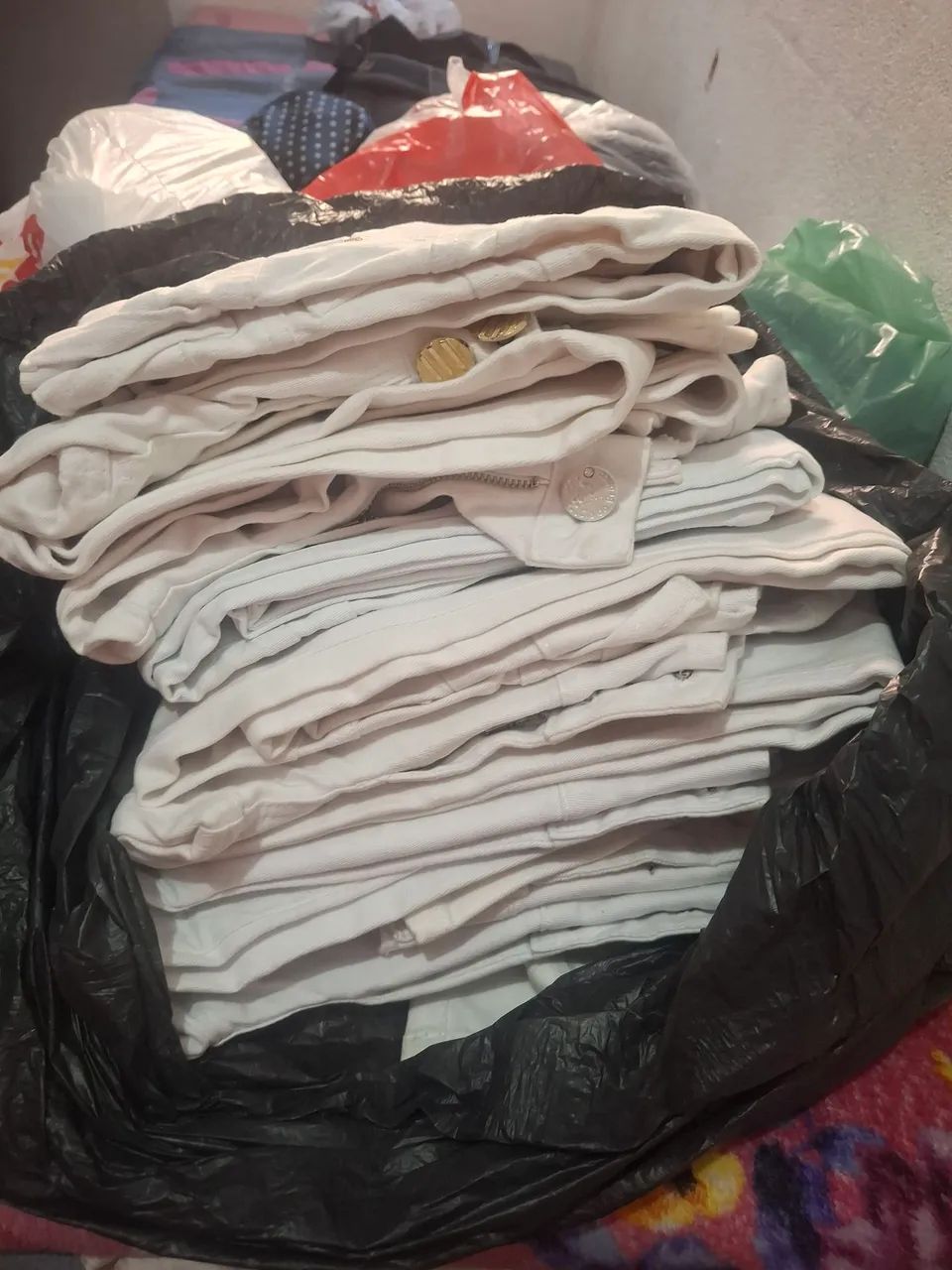 Calças brancas jeans 36 - Foto 4