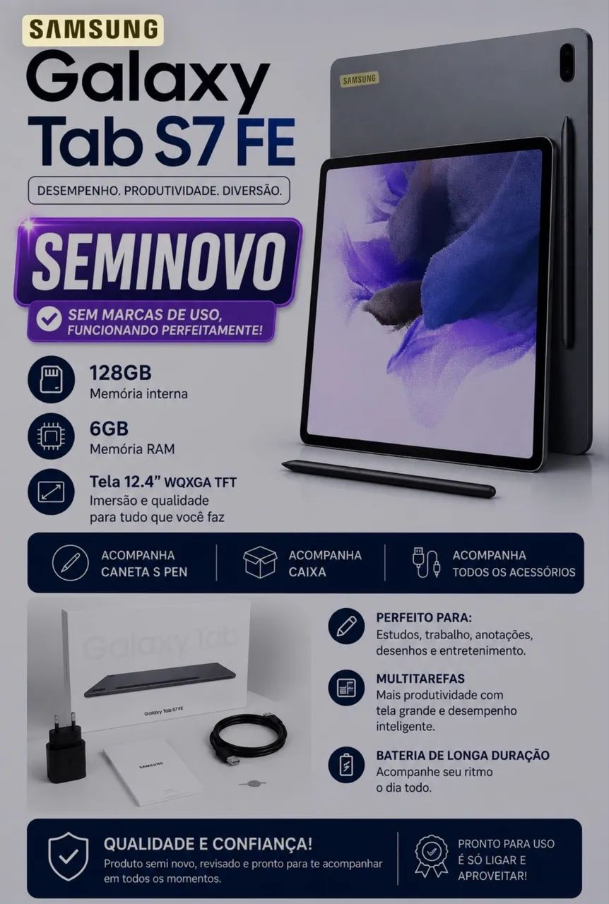 TABLET SAMSUNG GALAXY S7 FE - Foto 2