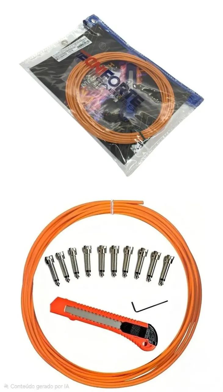 Kit Mojopath 10 Plugues Tecniforte Cabo 8 (NOVO)m  - Foto 4