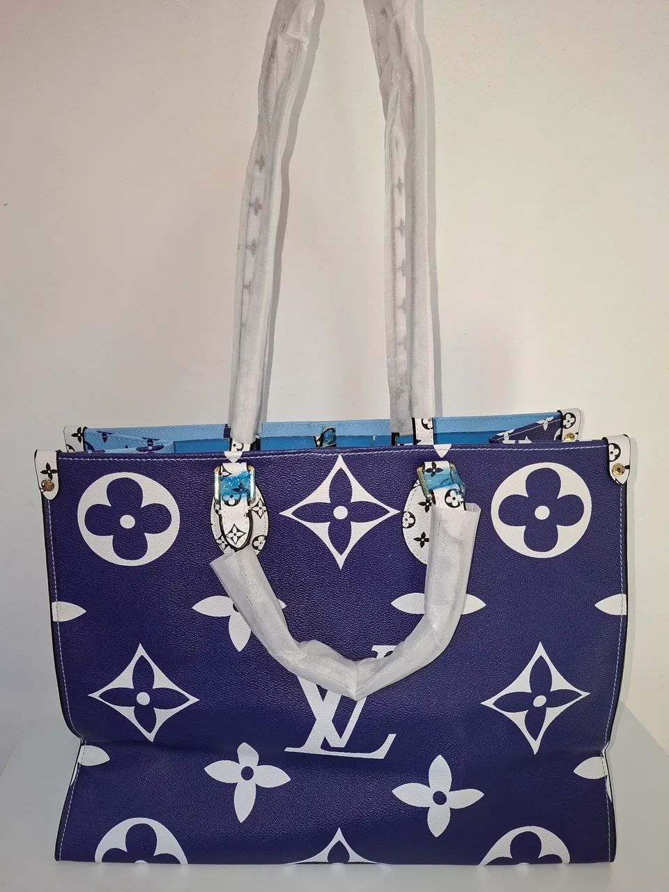 Bolsa Louis Vuitton OnTheGo Azul / Tamanho XL - Foto 2
