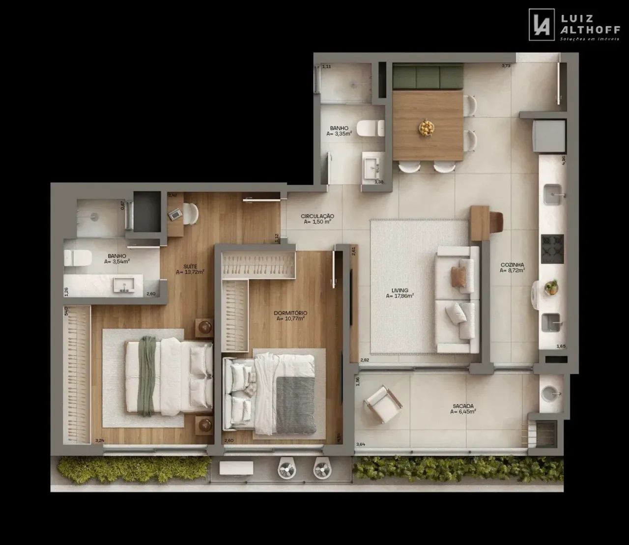 Apartamento com 2 quartos, 1 suíte à venda- Campeche, Florianópolis/SC - Foto 2