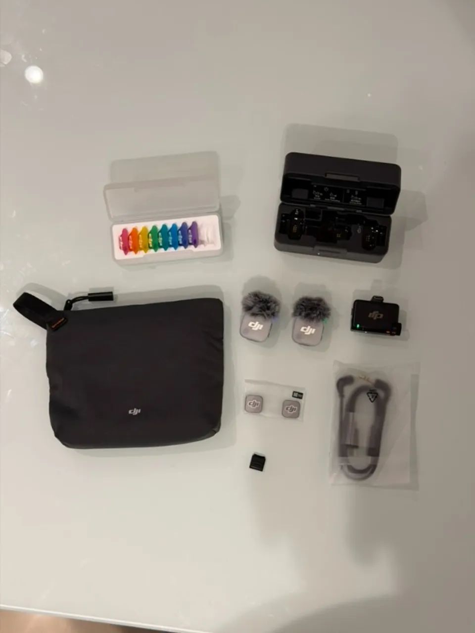 Microfone DJI Mic Mini 2 Combo Novo Zero Uso - Foto 4