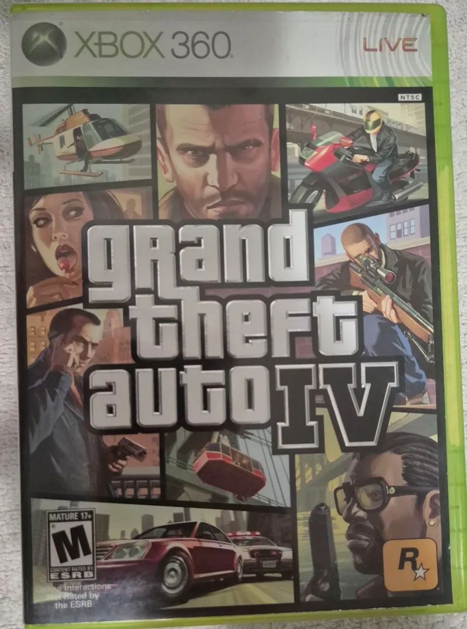 GTA IV Xbox 360 com mapa