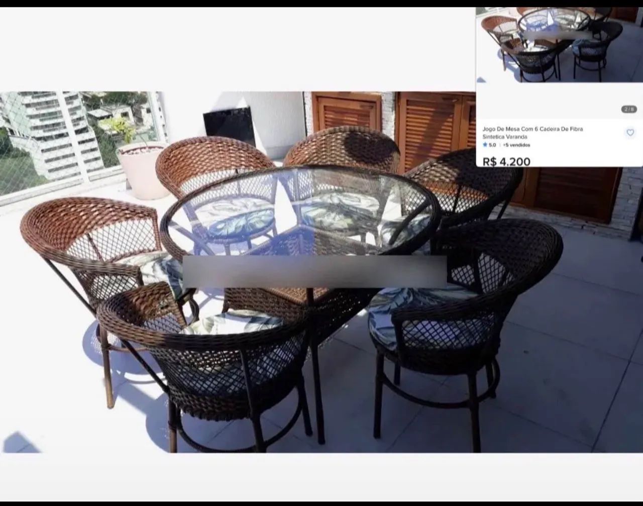 Mesa de 6 lugares