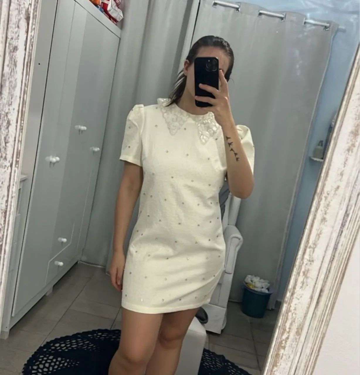 Vestido (SHEIN) - com brilhos 3D  - Foto 4