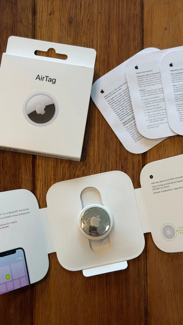 AirTag - Apple - com caixa e manual originais