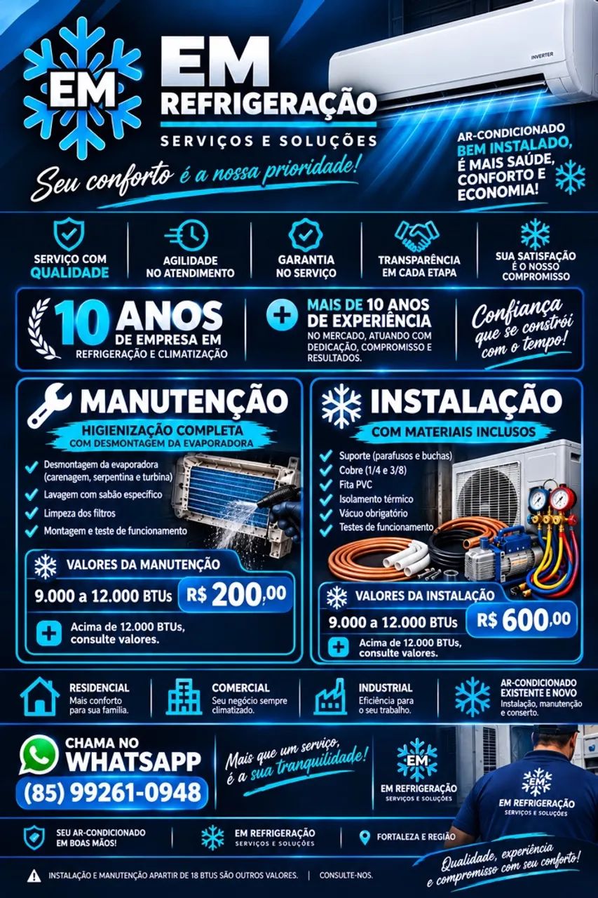Instalação e manutenção 