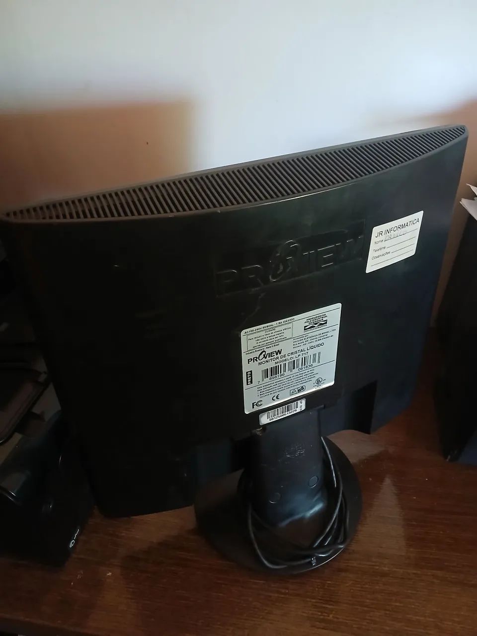 Monitor Proview LP 717 - 17" LCD, VGA retirada de peças <br> - Foto 2