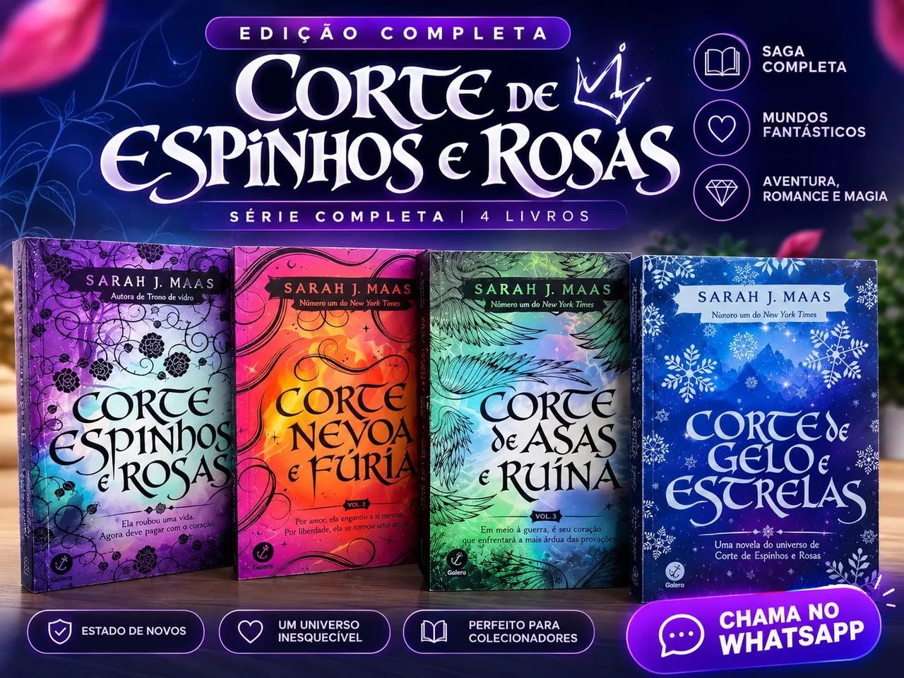 Coleção corte de rosa e espinhos 