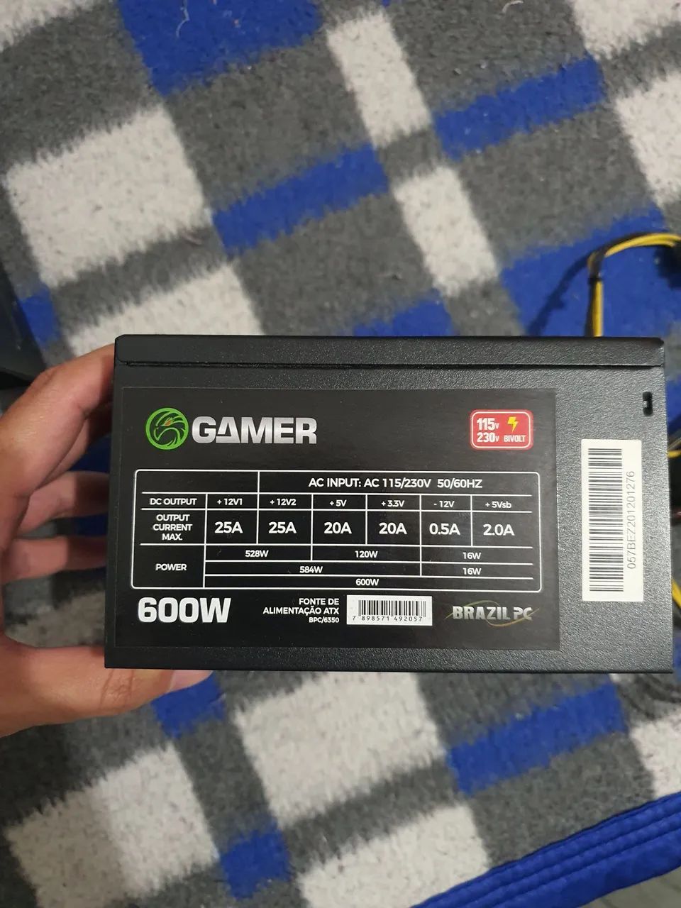 Fonte BRAZIL PC seminova 600W
