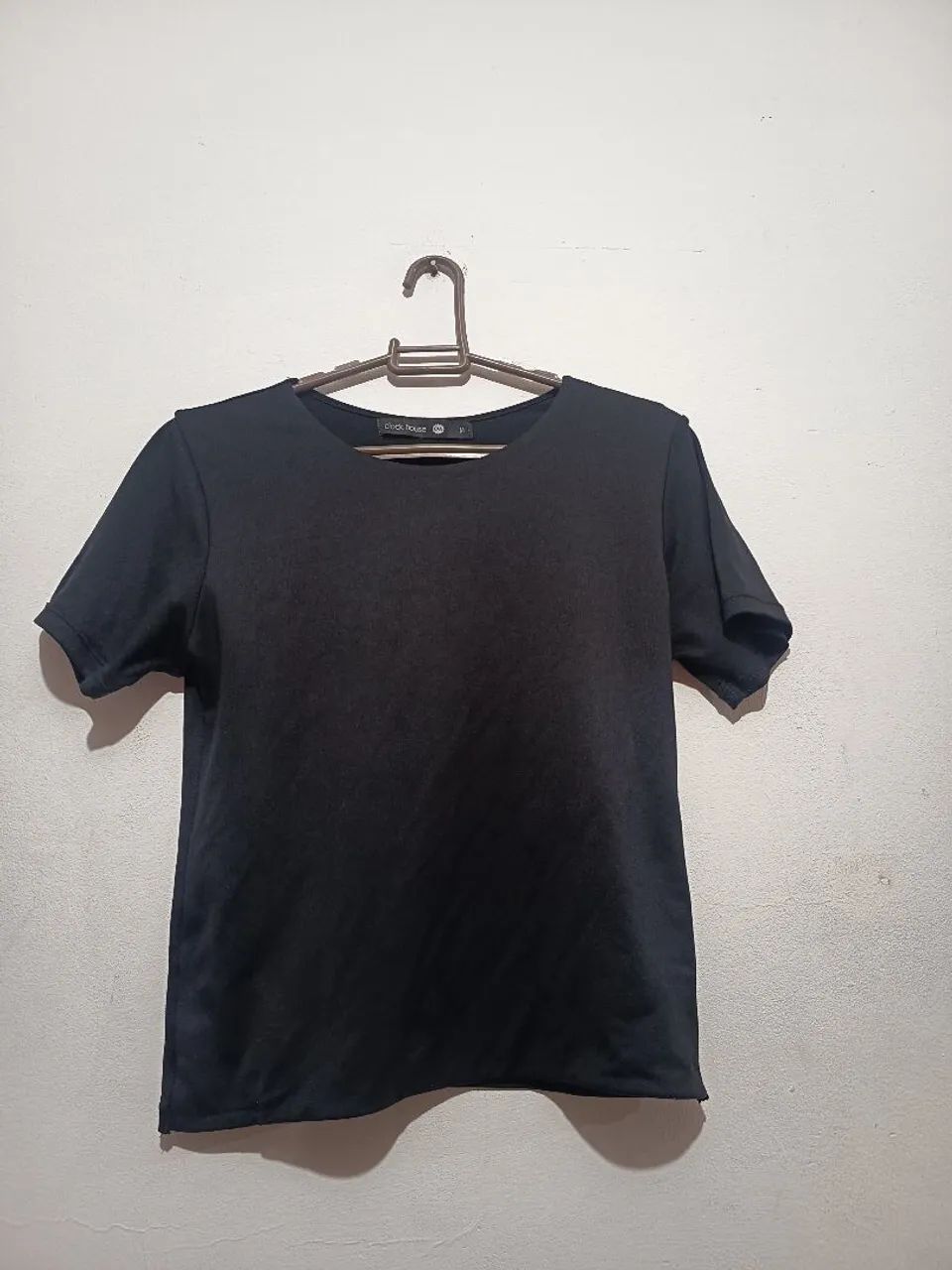 Blusa cropped C&A preta M - Foto 4