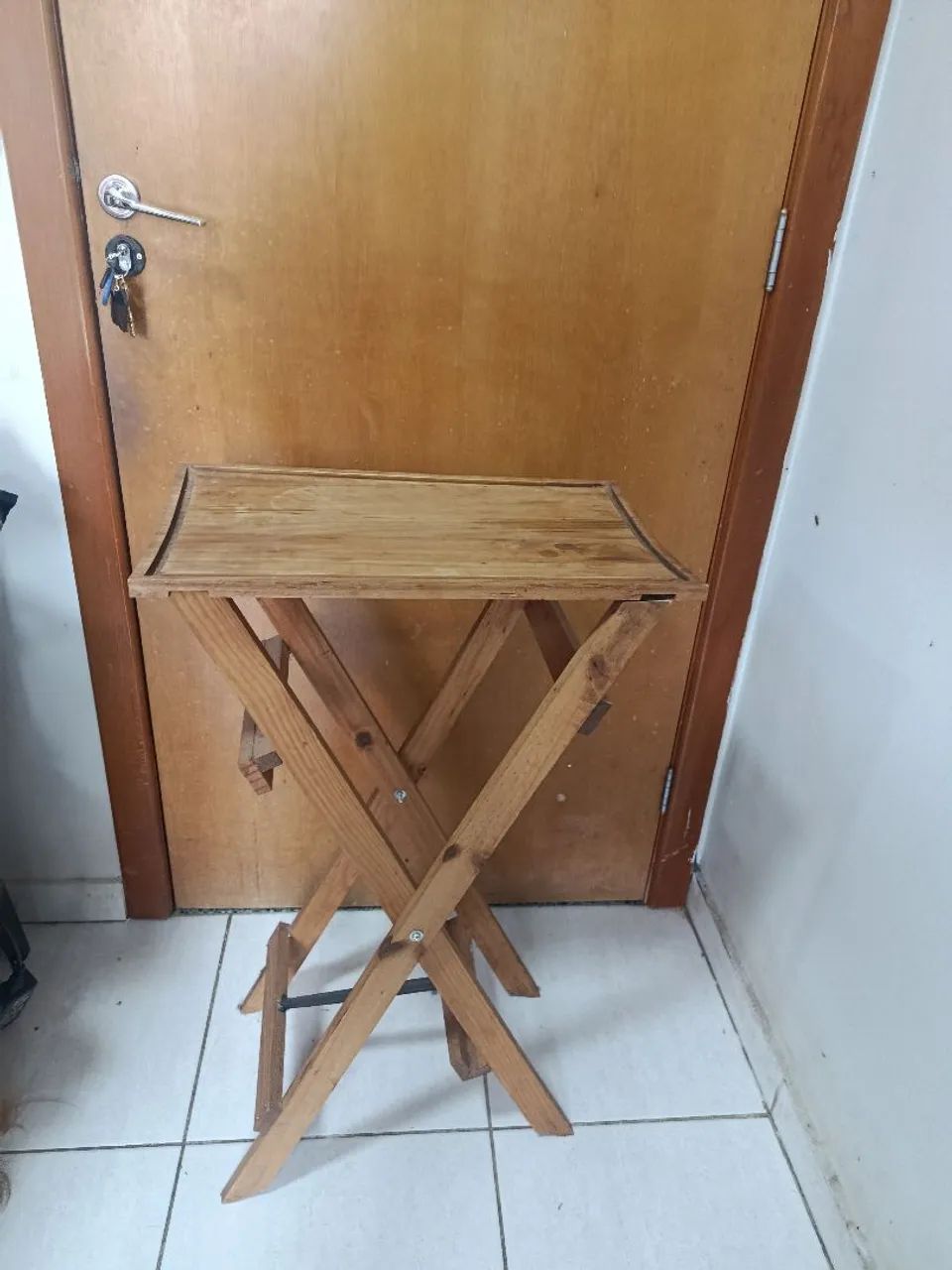 Mesa de madeira dobrável  - Foto 4