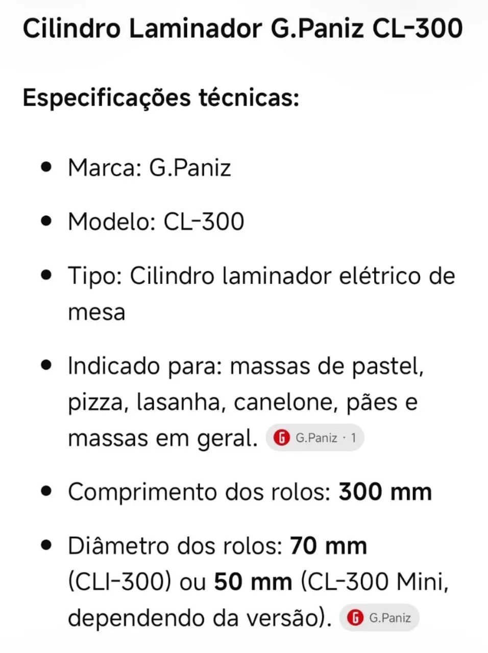 Cilindro laminador paniz CL-3000 - Foto 3