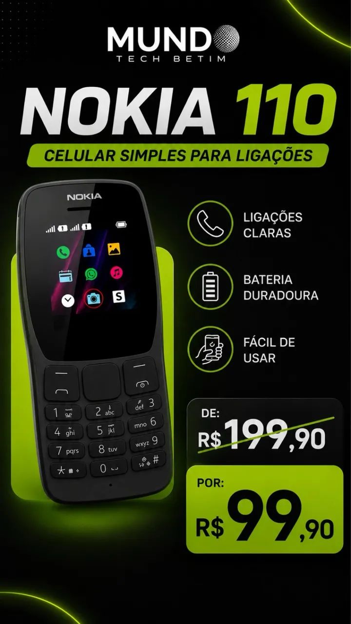 Nokia para idosos ou crianças 
