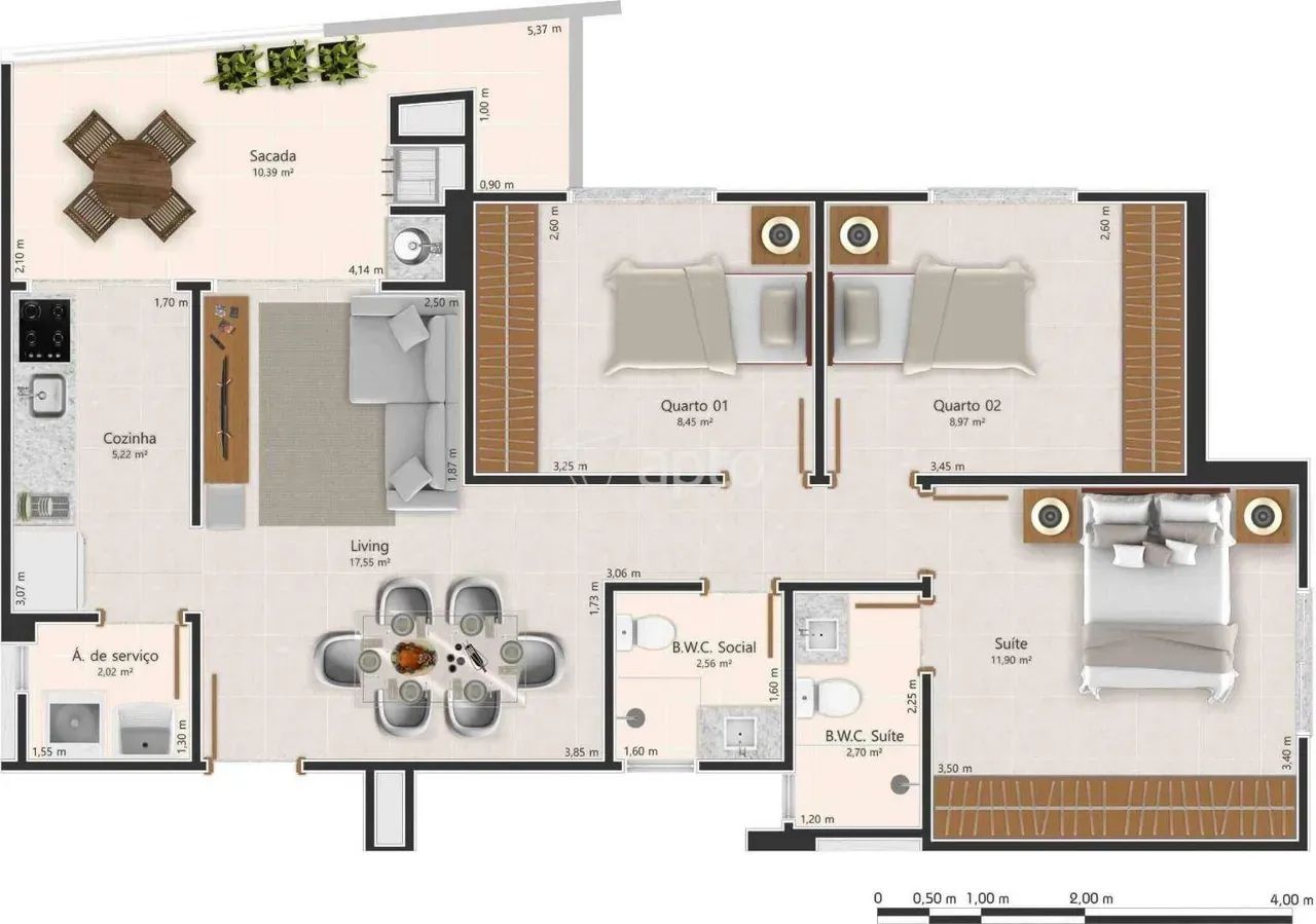 Vendo Hévea Vivence - 3 Quartos - Foto 4