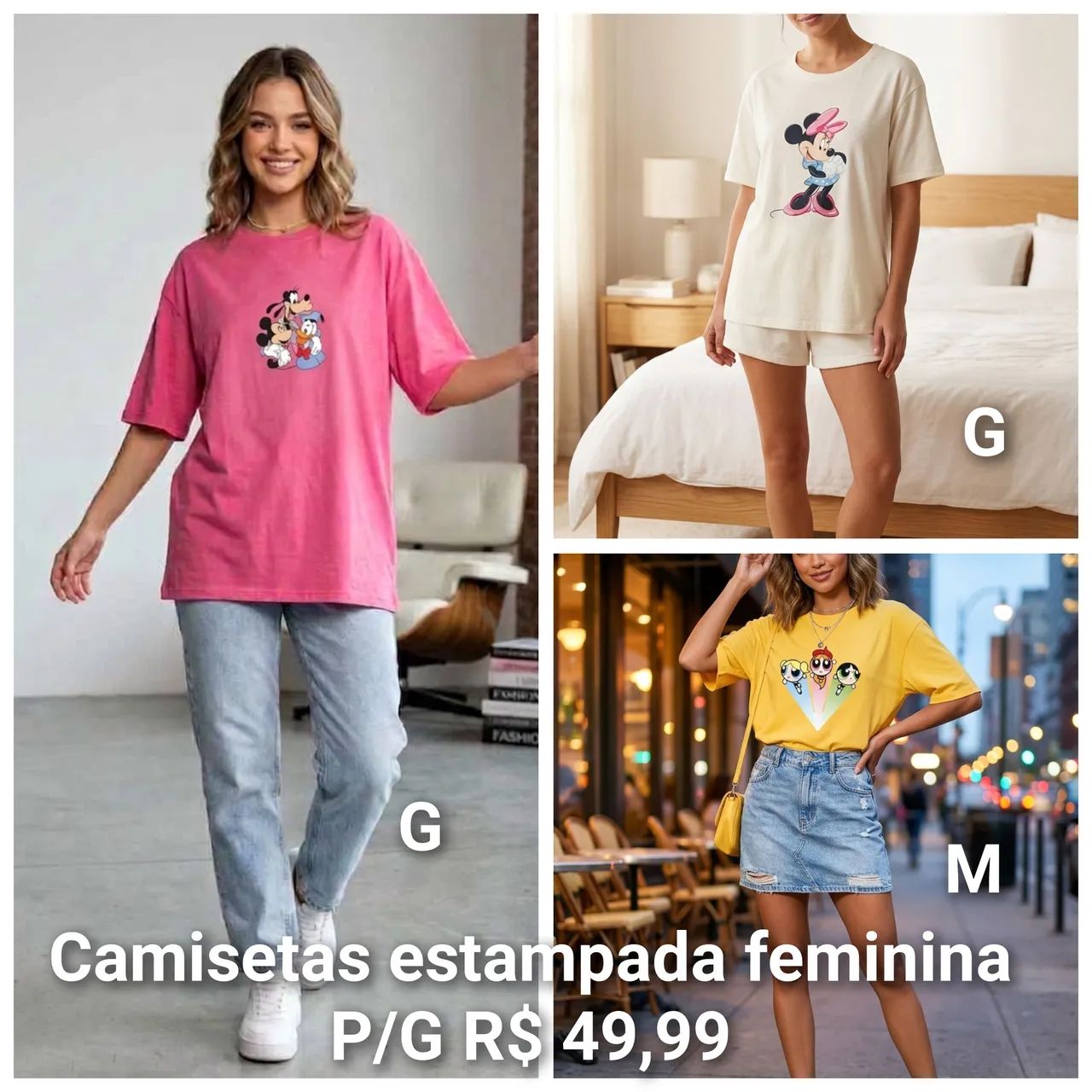 Camiseta estampada feminina  - Foto 2