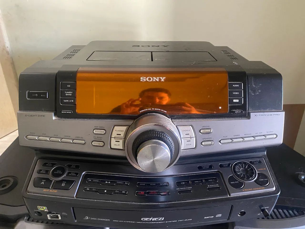 Som da sony, modelo zux9 4 caixas 