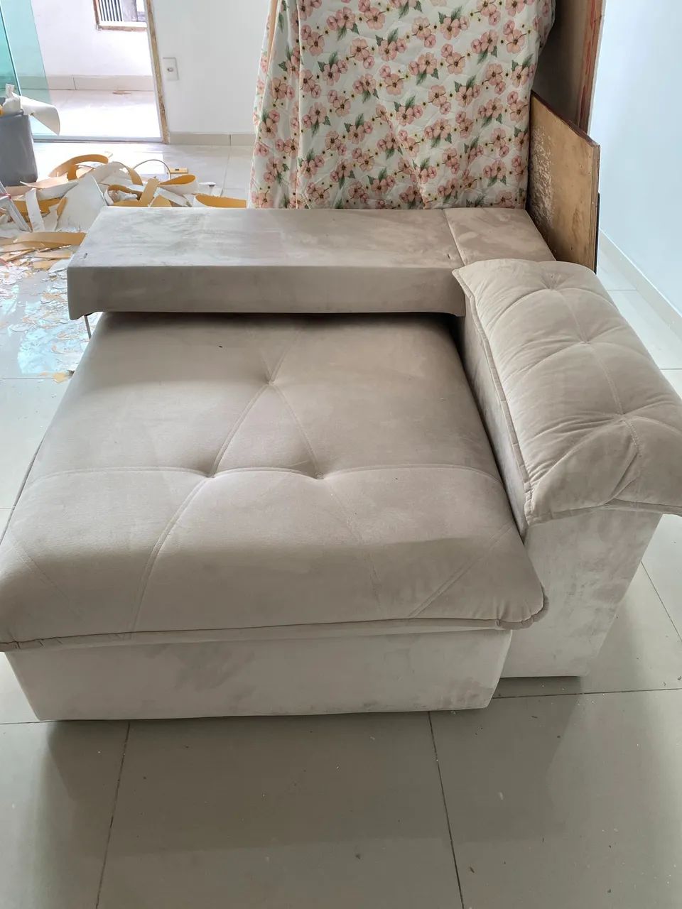 Sofá cama e cama box