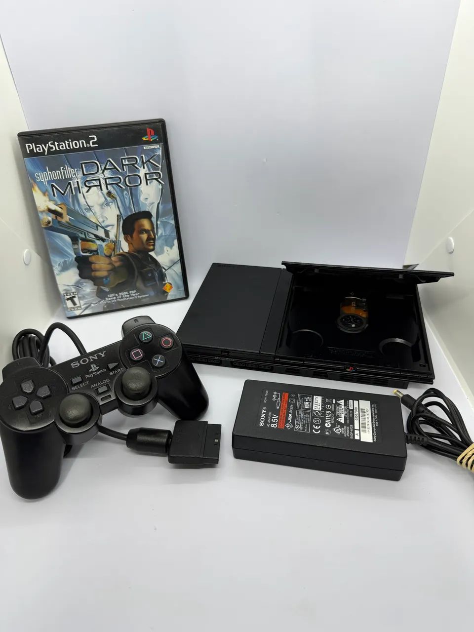 PlayStation 2 Slim PS2 Sony SCPH-77006 Tudo Original - Foto 2