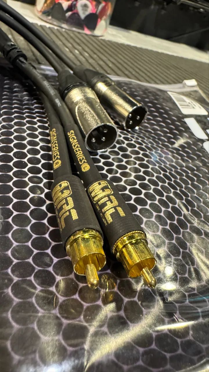 Cabo de áudio XLR x RCA 91cm Mac