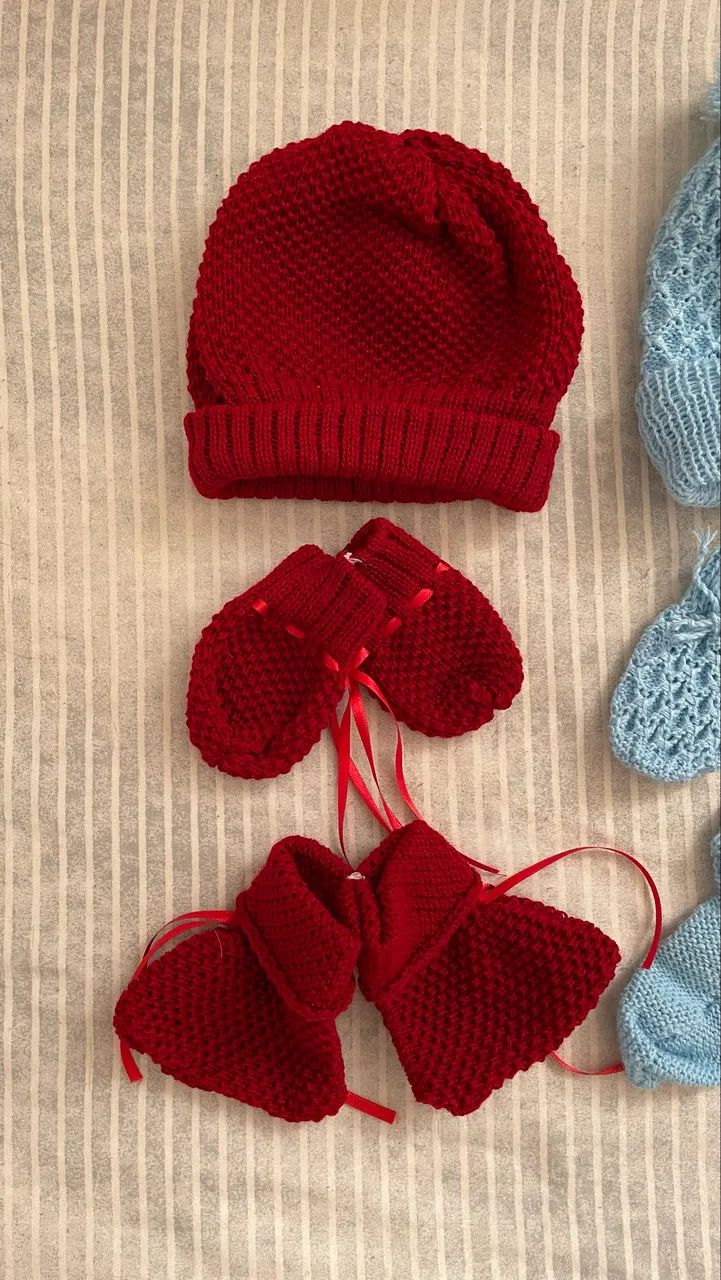 Kit Gorro Luva Sapatinho RN  - Foto 2
