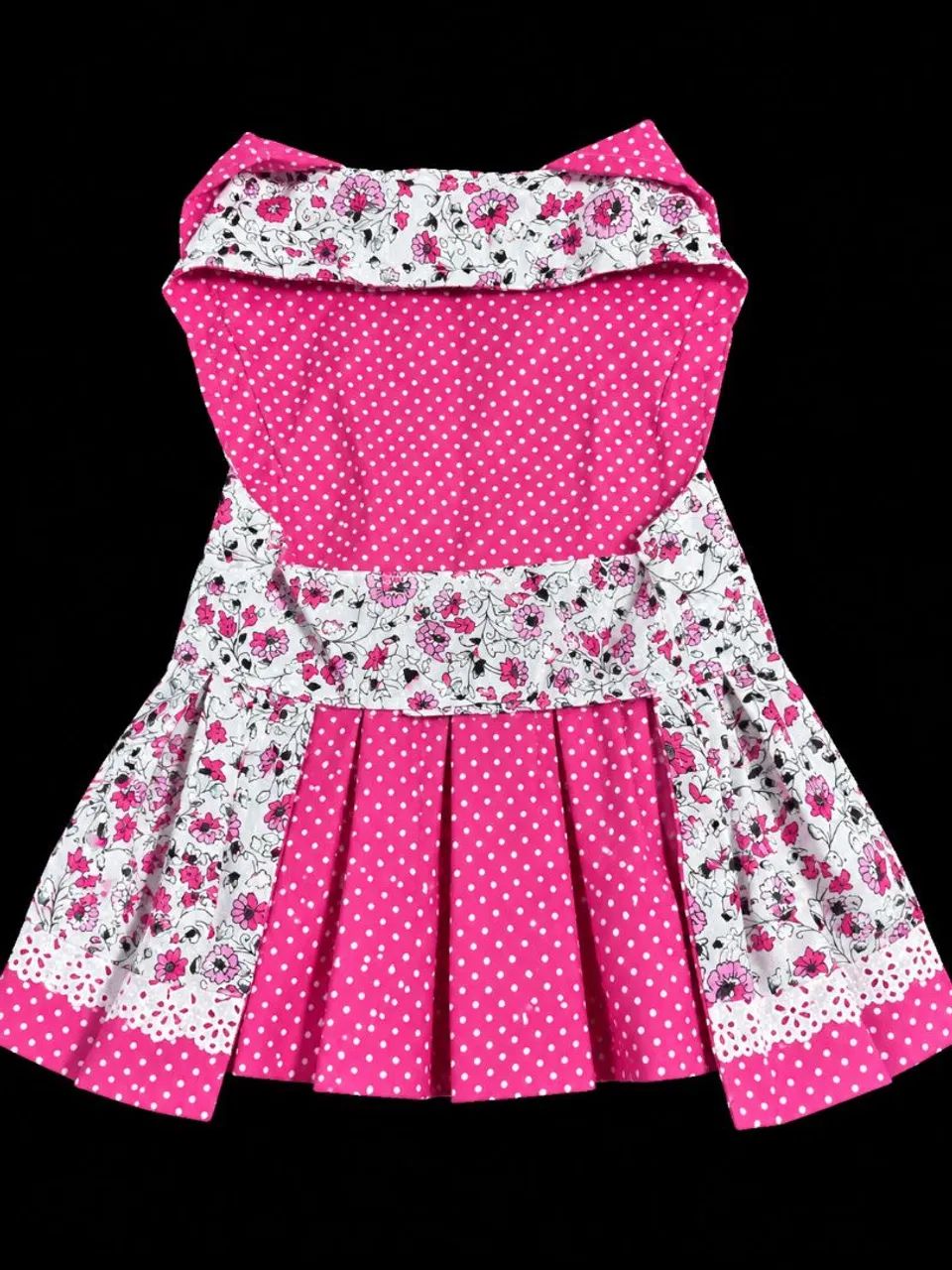VESTIDO PET ROSA FLOR - Foto 2