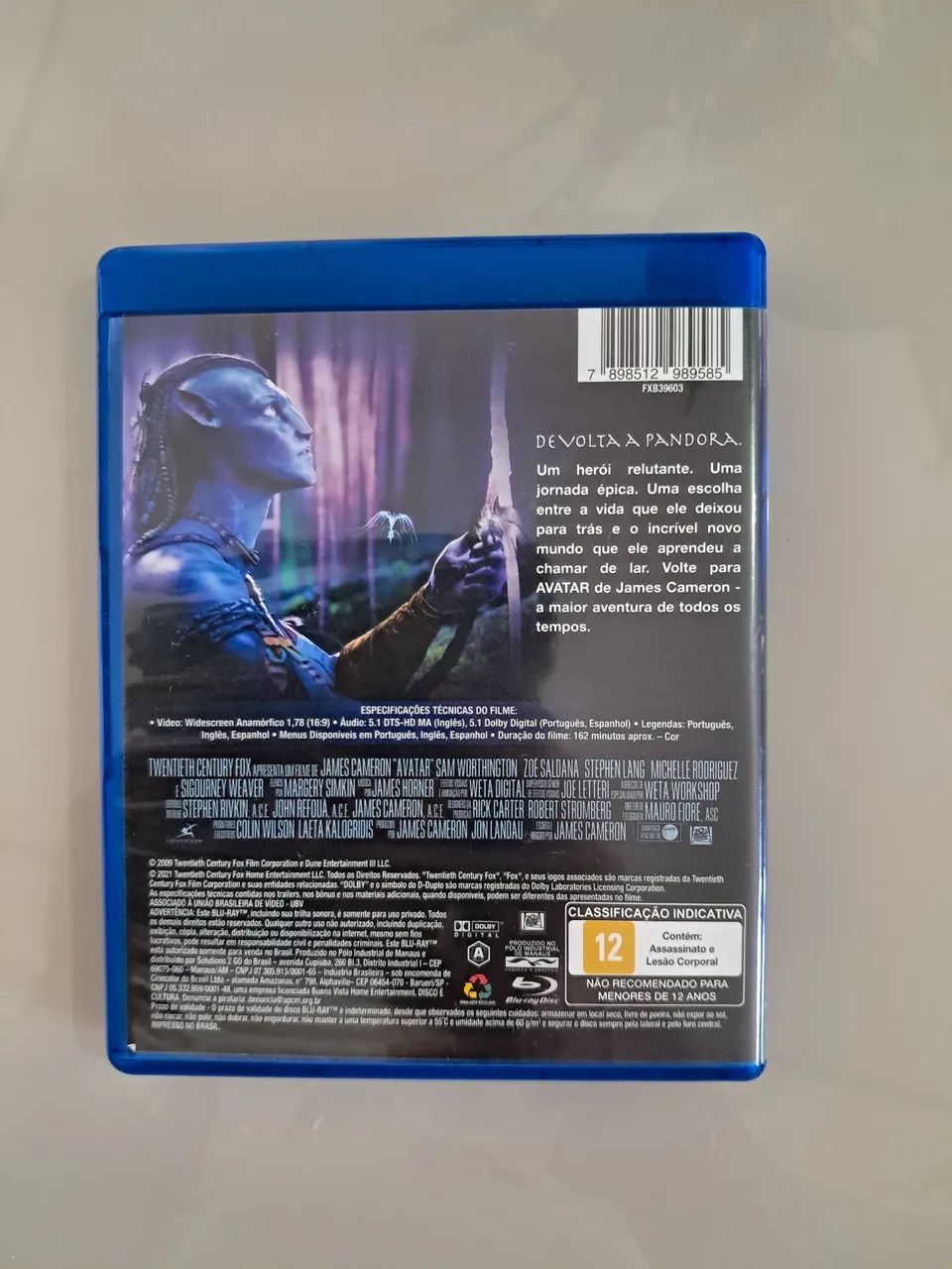 Vendo Blu-ray Original do filme AVATAR (2009) - Edição de Cinema (1 Disco) - Foto 3