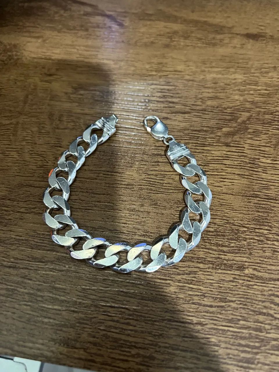 Pulseira de prata 13mm 42g - Foto 3