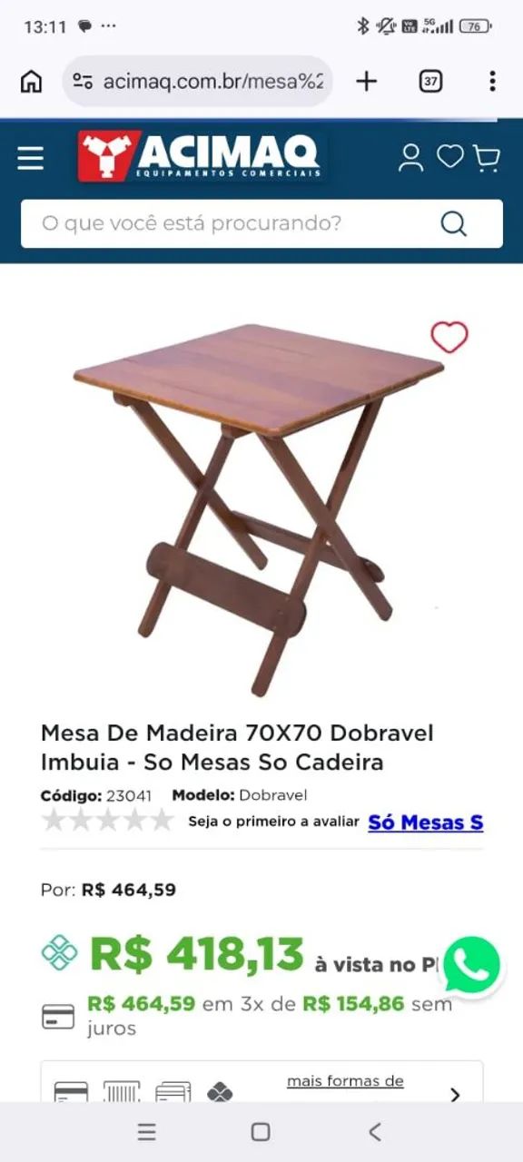Mesa com cadeiras ánatomica dobráveis - só mesas só cadeiras -  a melhor do mercado - Foto 5