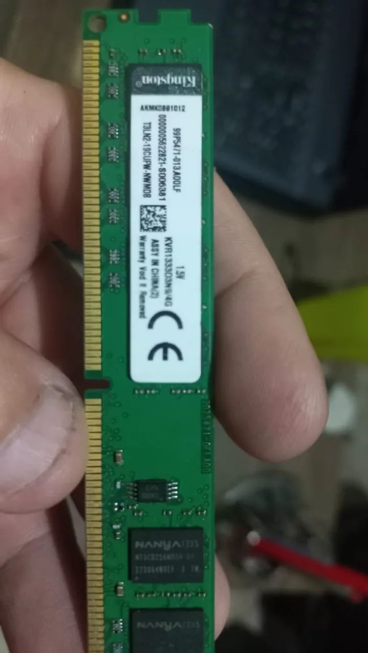 Memórias de 4GB kingston