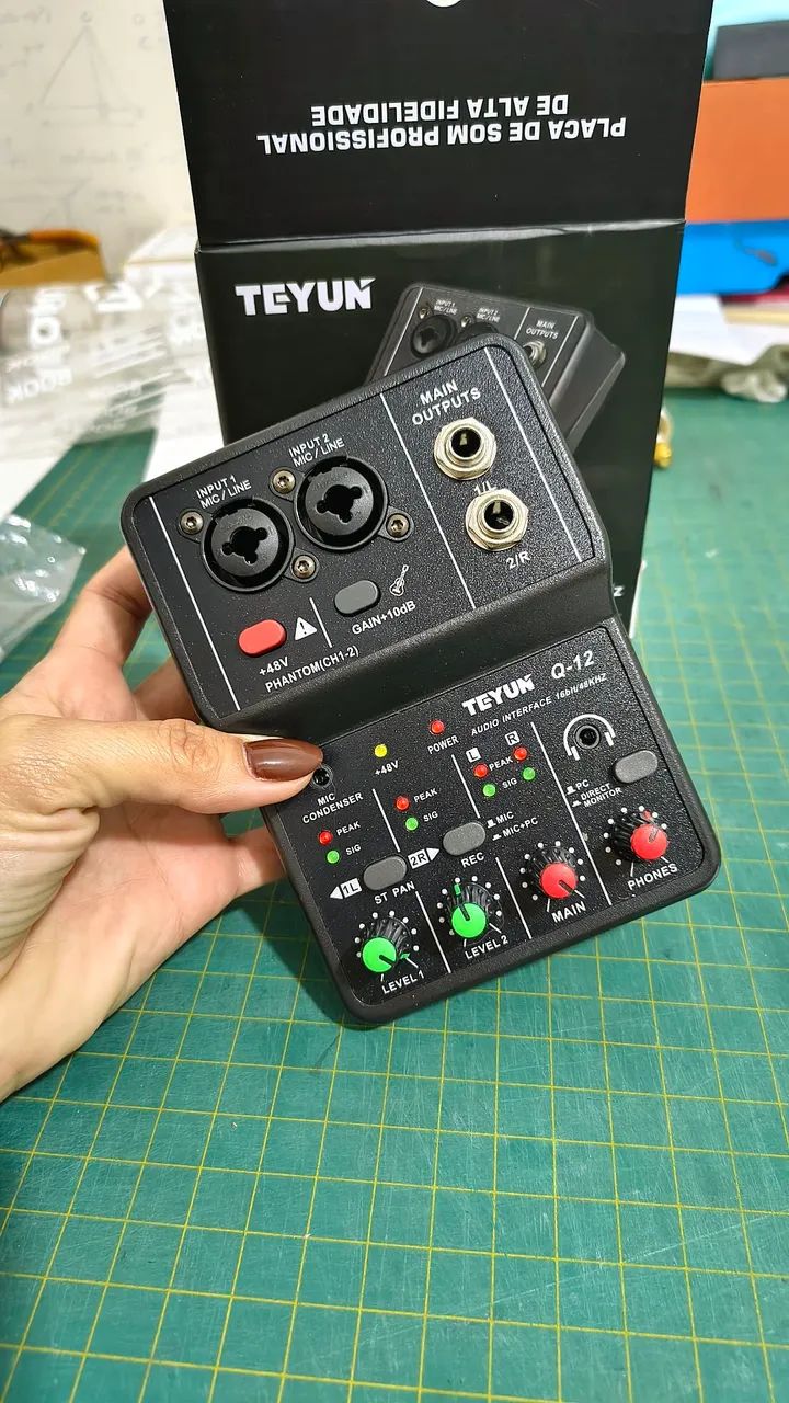 Placa de som de gravação TEYUN Q-12 - Foto 2