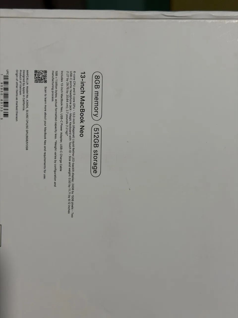 MacBook Neo 512gb Silver - Foto 4