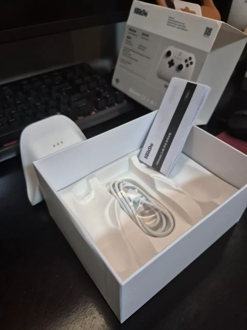 Controle 8bitdo ultimate com doc de carregamento - Foto 5