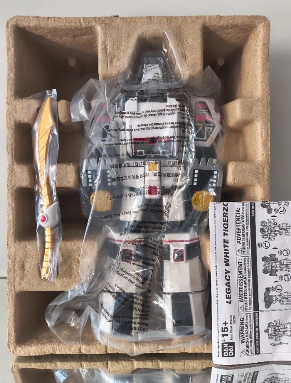 Bandai Power Rangers Legacy - Dx White Tigerzord, Megazord do